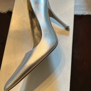 Baker Silver Pumps